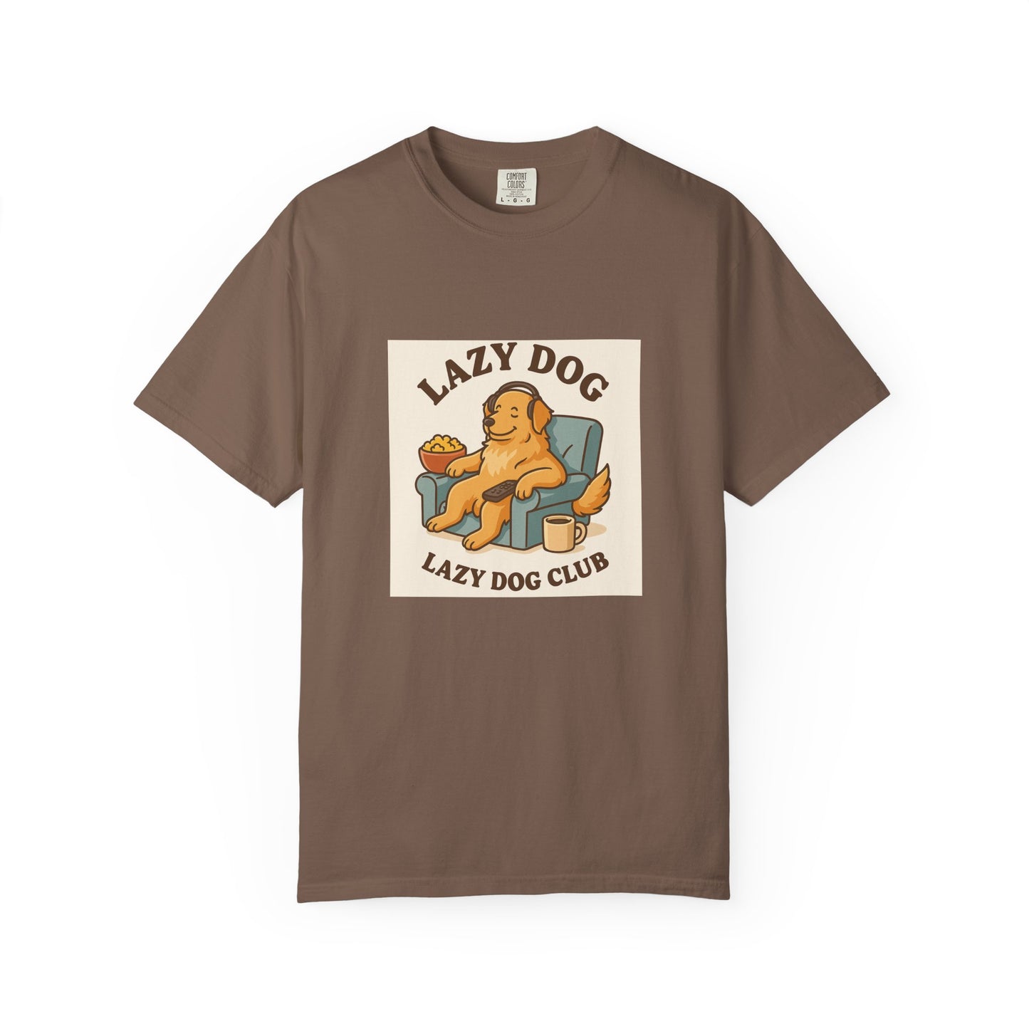 Lazy Dog Club Unisex T-Shirt - Comfy Casual Wear for Pet Lovers, Funny Dog Shirt, Gift for Dog Owners, Relaxed Fit Tee