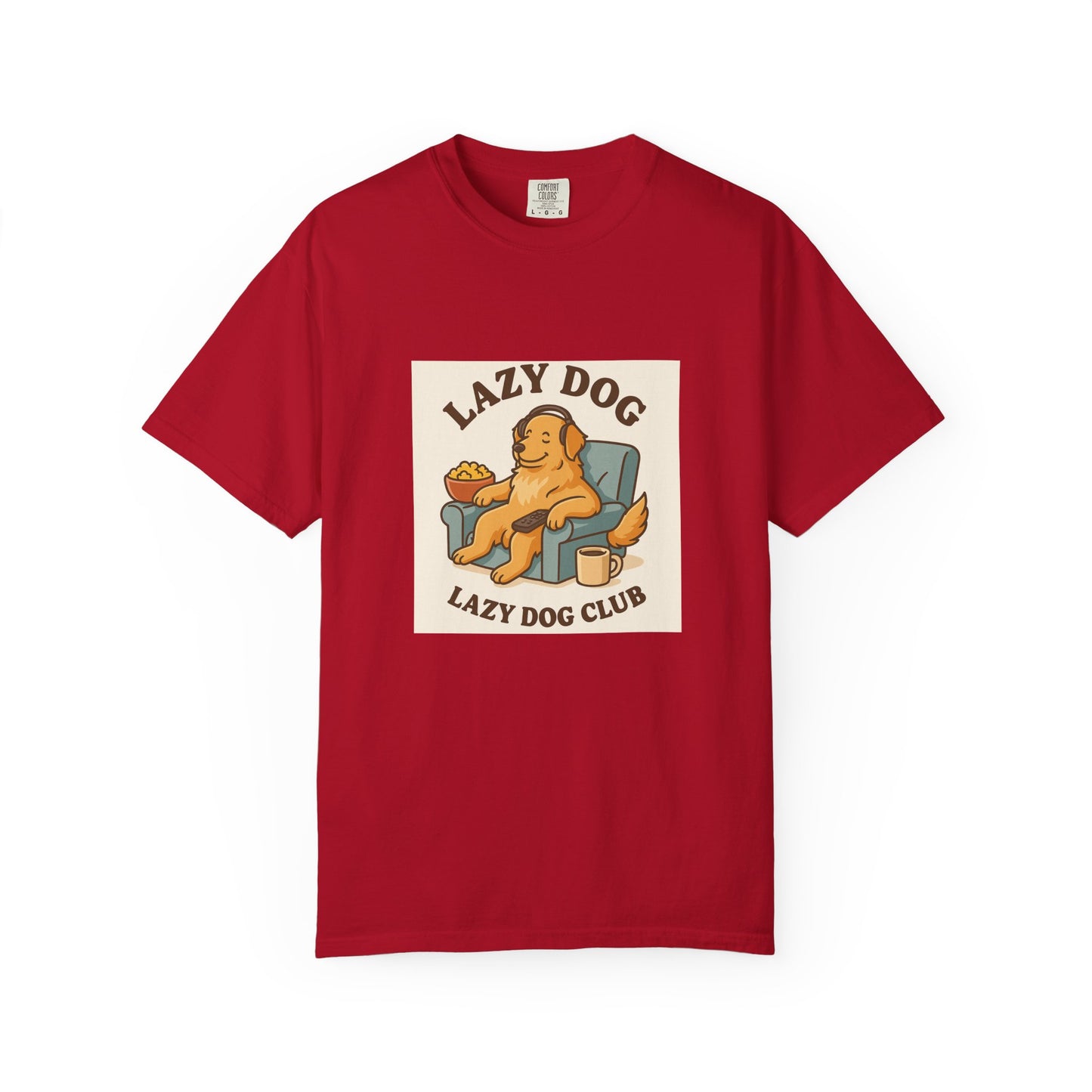 Lazy Dog Club Unisex T-Shirt - Comfy Casual Wear for Pet Lovers, Funny Dog Shirt, Gift for Dog Owners, Relaxed Fit Tee