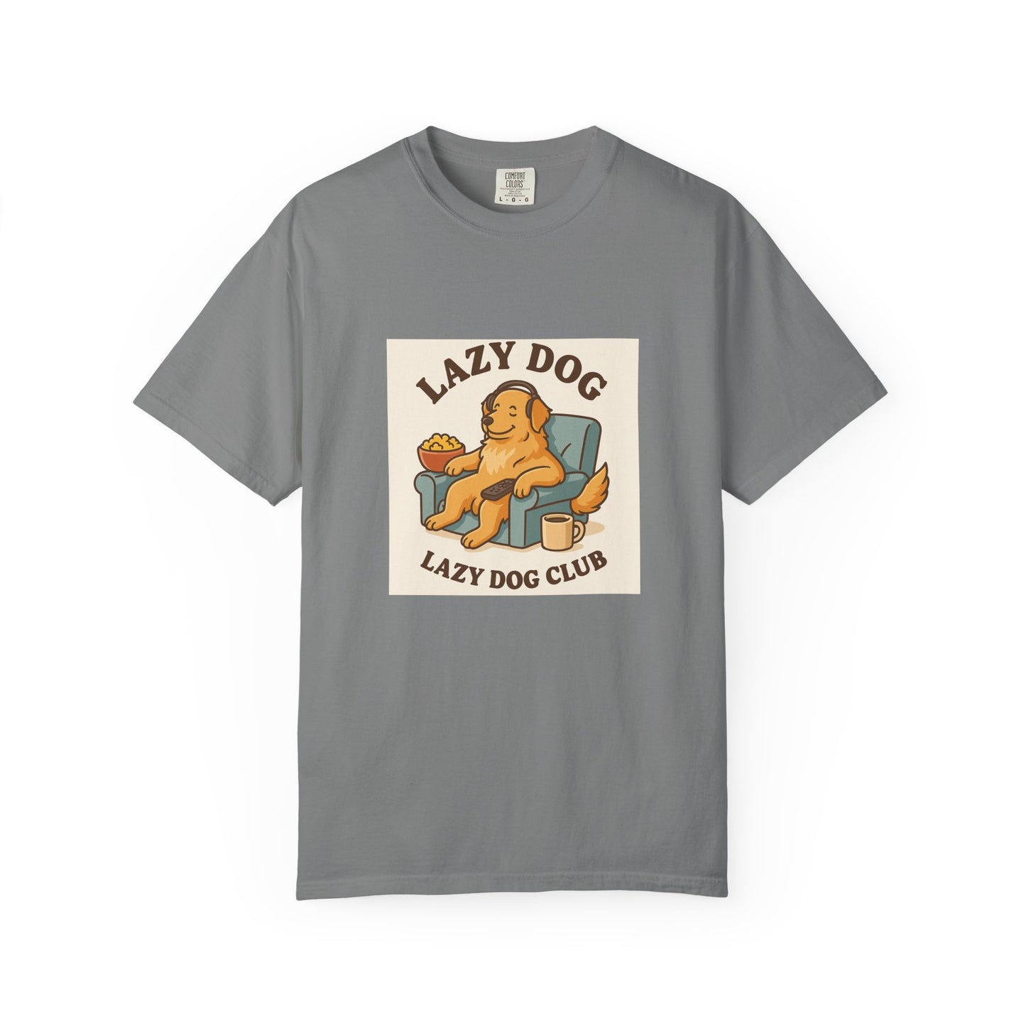 Lazy Dog Club Unisex T-Shirt - Comfy Casual Wear for Pet Lovers, Funny Dog Shirt, Gift for Dog Owners, Relaxed Fit Tee