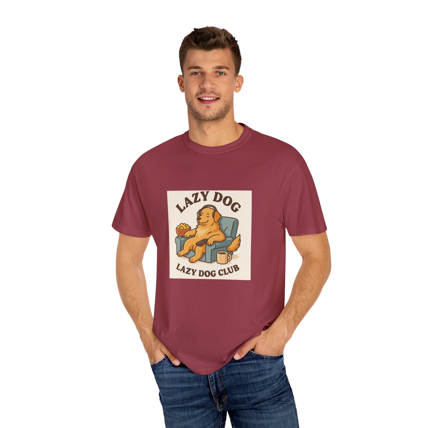 Lazy Dog Club Unisex T-Shirt - Comfy Casual Wear for Pet Lovers, Funny Dog Shirt, Gift for Dog Owners, Relaxed Fit Tee