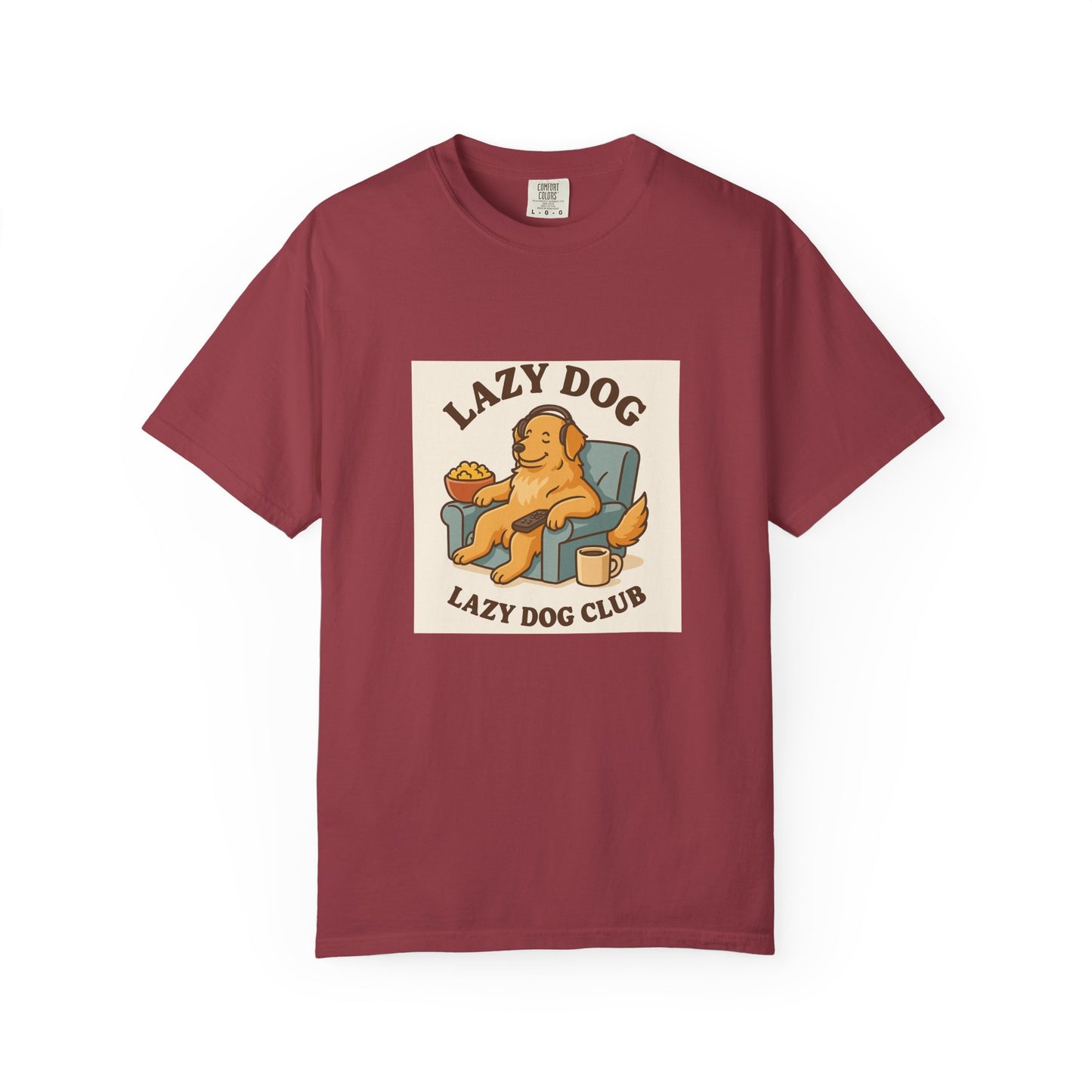 Lazy Dog Club Unisex T-Shirt - Comfy Casual Wear for Pet Lovers, Funny Dog Shirt, Gift for Dog Owners, Relaxed Fit Tee