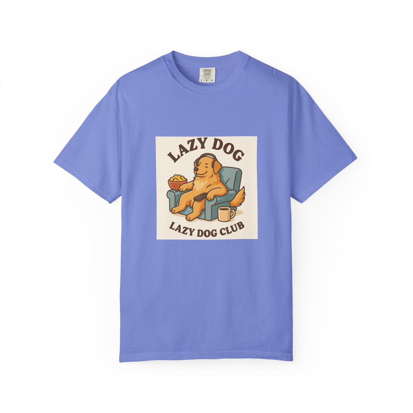 Lazy Dog Club Unisex T-Shirt - Comfy Casual Wear for Pet Lovers, Funny Dog Shirt, Gift for Dog Owners, Relaxed Fit Tee