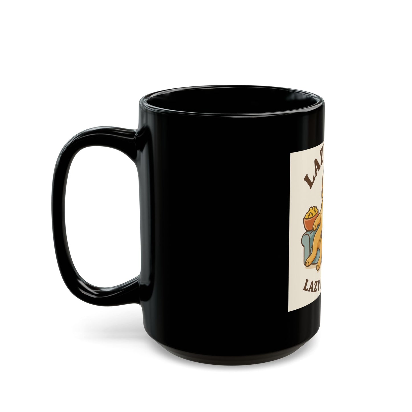 Lazy Dog Club Mug, Black Coffee Mug, Dog Lover Gift, Pet Owner Mug, Funny Dog Mug, Dog Mom Gift, Cozy Home Decor