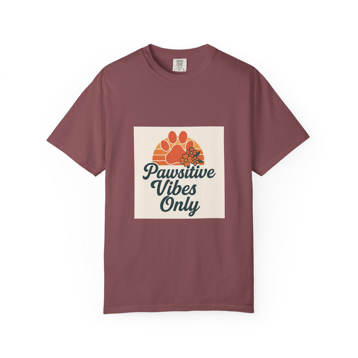 Pawsitive Vibes Only Unisex T-Shirt - Fun Pet Lover Tee
