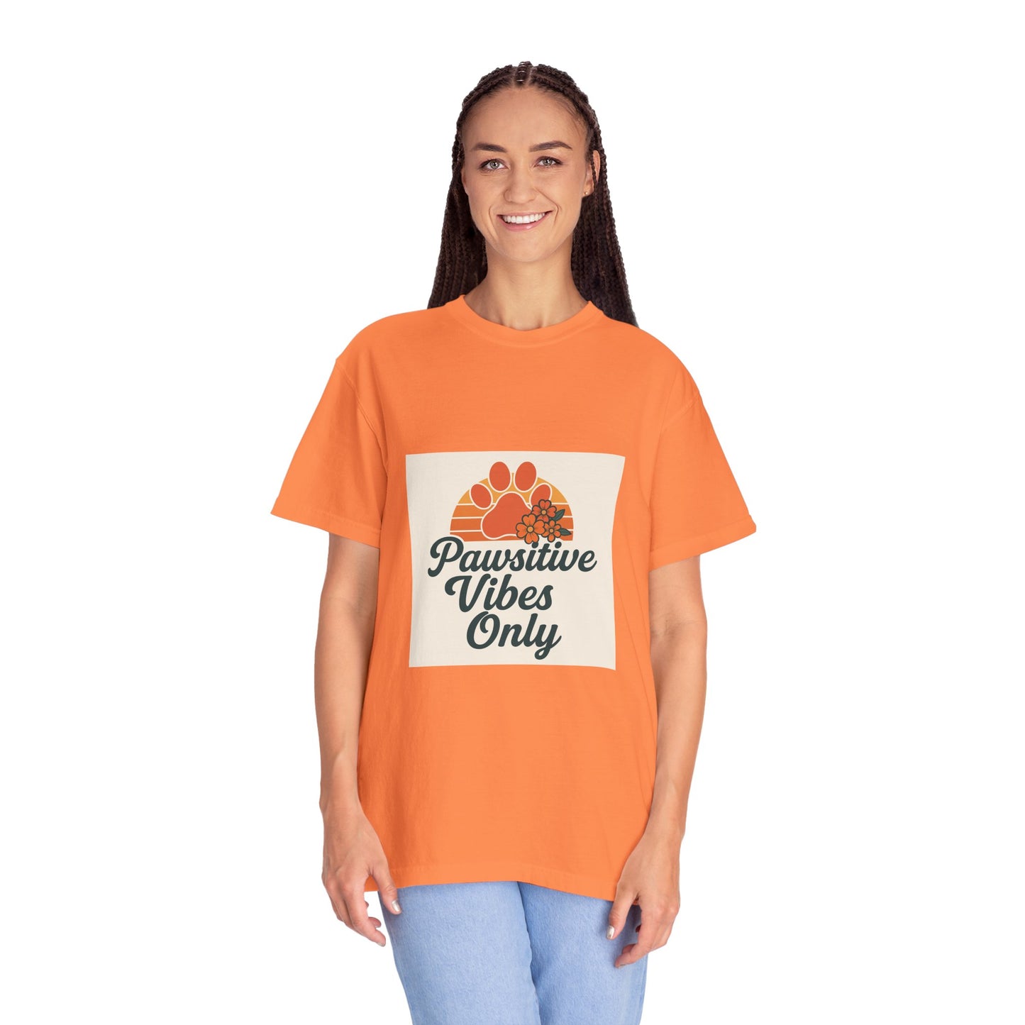 Pawsitive Vibes Only Unisex T-Shirt - Fun Pet Lover Tee