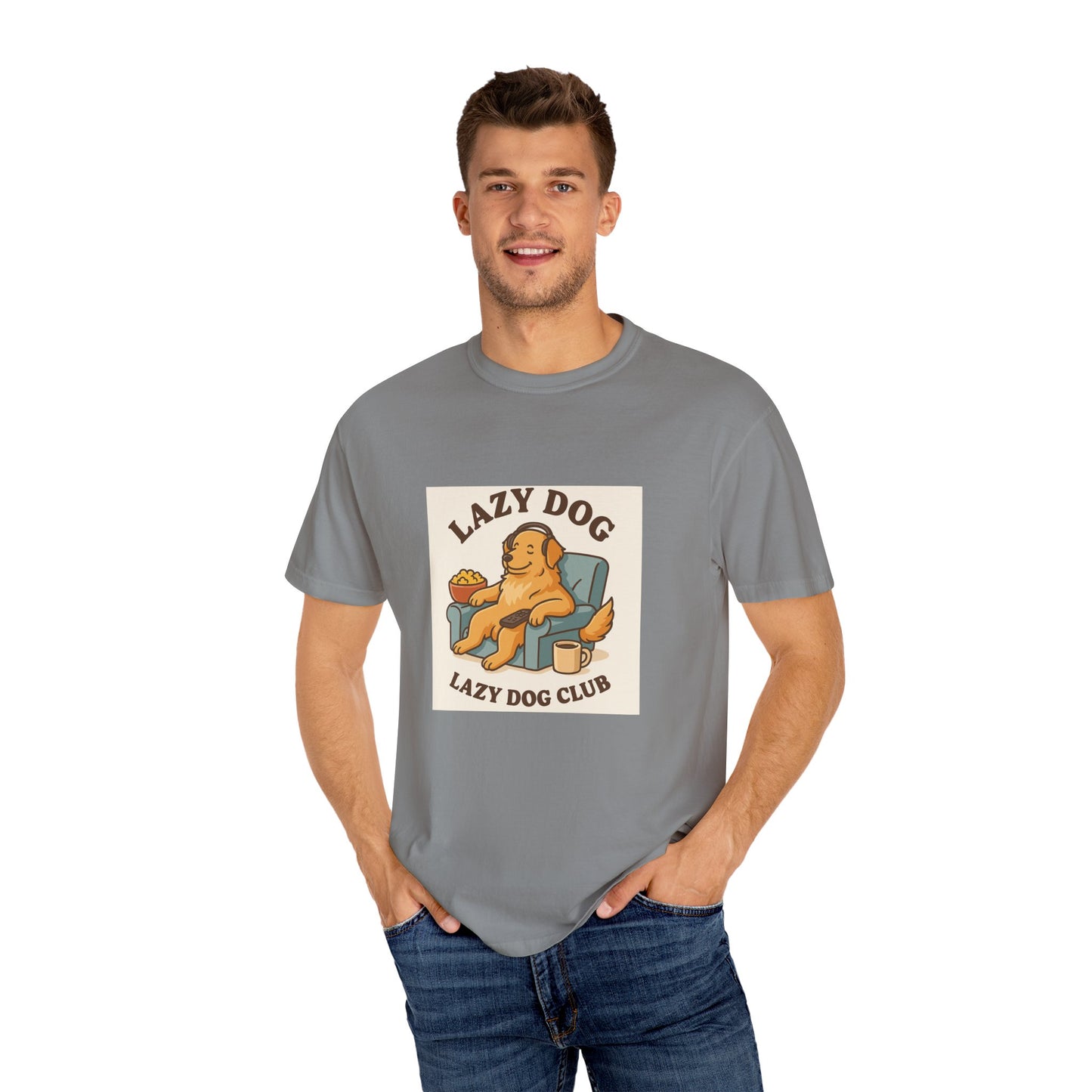 Lazy Dog Club Unisex T-Shirt - Comfy Casual Wear for Pet Lovers, Funny Dog Shirt, Gift for Dog Owners, Relaxed Fit Tee