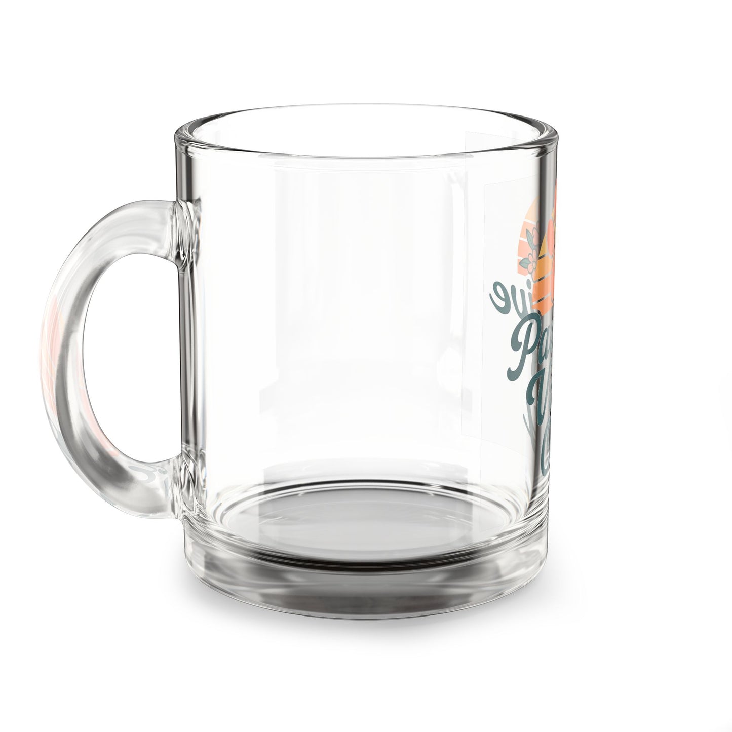 Pawsitive Vibes Only Glass Mug, Coffee Cup, Pet Lover Gift, Cute Mug for Dog Owners, Inspirational Drinkware, Gift for Animal Lovers
