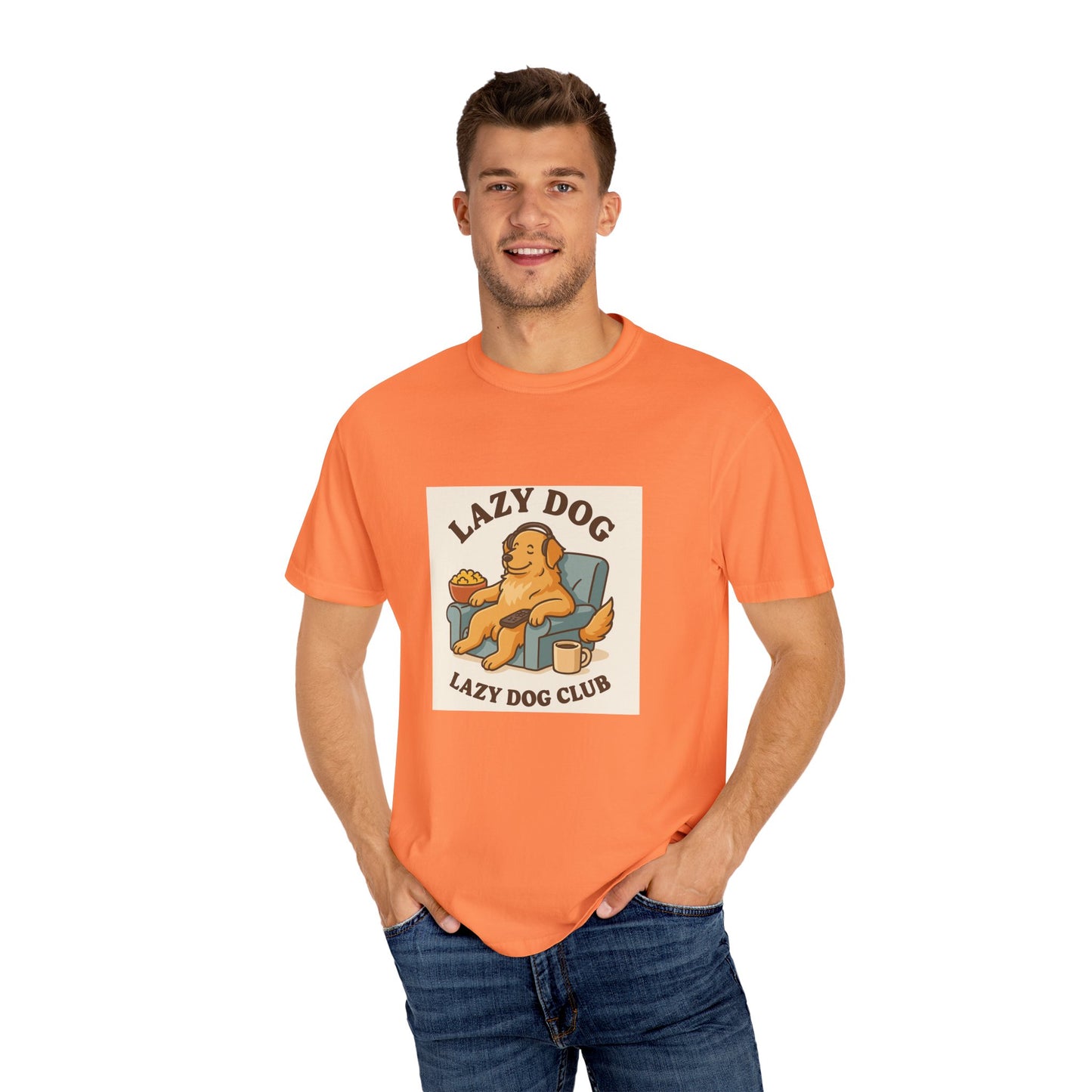 Lazy Dog Club Unisex T-Shirt - Comfy Casual Wear for Pet Lovers, Funny Dog Shirt, Gift for Dog Owners, Relaxed Fit Tee