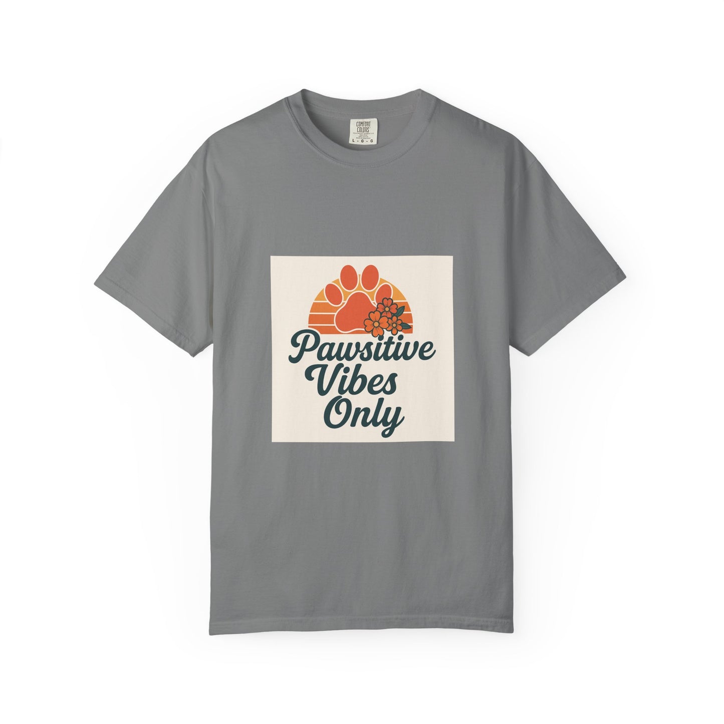 Pawsitive Vibes Only Unisex T-Shirt - Fun Pet Lover Tee