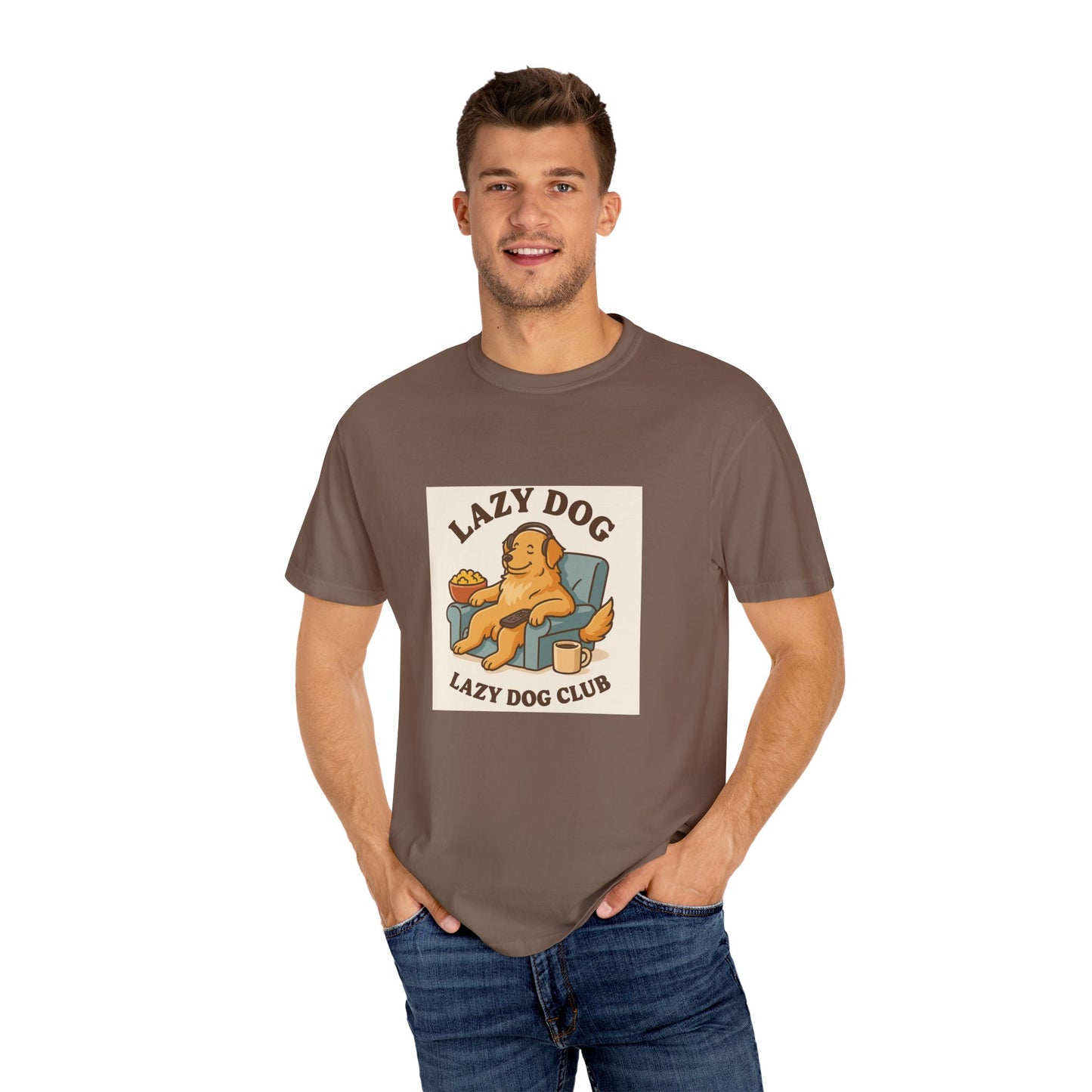 Lazy Dog Club Unisex T-Shirt - Comfy Casual Wear for Pet Lovers, Funny Dog Shirt, Gift for Dog Owners, Relaxed Fit Tee