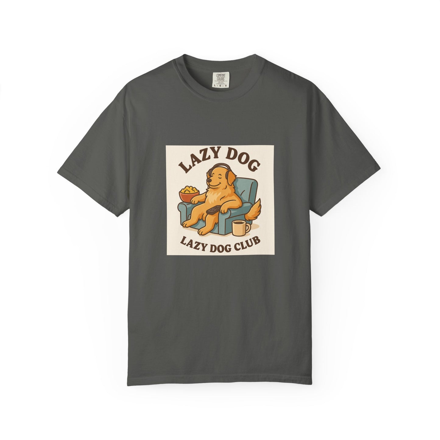 Lazy Dog Club Unisex T-Shirt - Comfy Casual Wear for Pet Lovers, Funny Dog Shirt, Gift for Dog Owners, Relaxed Fit Tee