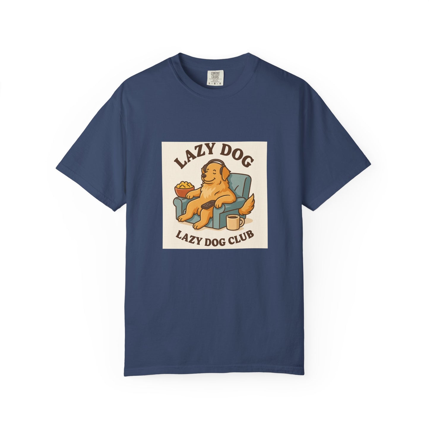 Lazy Dog Club Unisex T-Shirt - Comfy Casual Wear for Pet Lovers, Funny Dog Shirt, Gift for Dog Owners, Relaxed Fit Tee