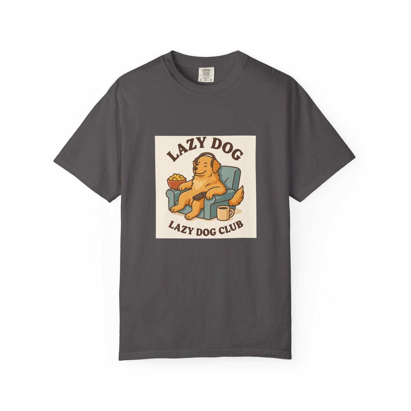 Lazy Dog Club Unisex T-Shirt - Comfy Casual Wear for Pet Lovers, Funny Dog Shirt, Gift for Dog Owners, Relaxed Fit Tee