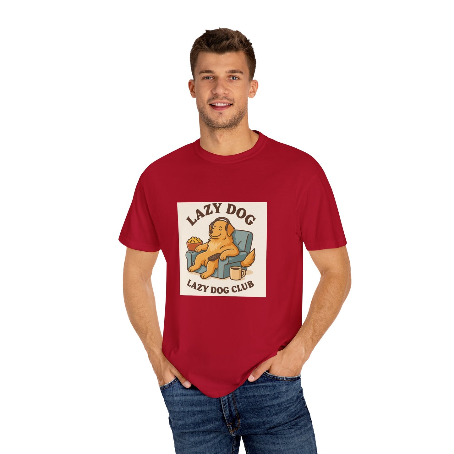 Lazy Dog Club Unisex T-Shirt - Comfy Casual Wear for Pet Lovers, Funny Dog Shirt, Gift for Dog Owners, Relaxed Fit Tee