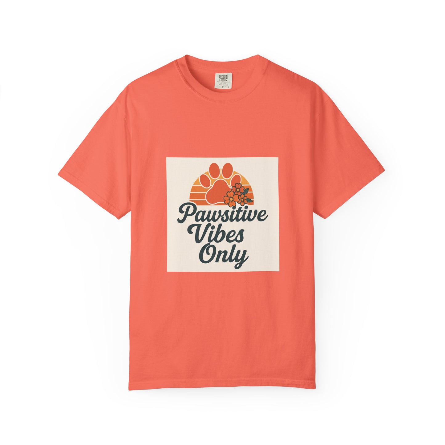 Pawsitive Vibes Only Unisex T-Shirt - Fun Pet Lover Tee