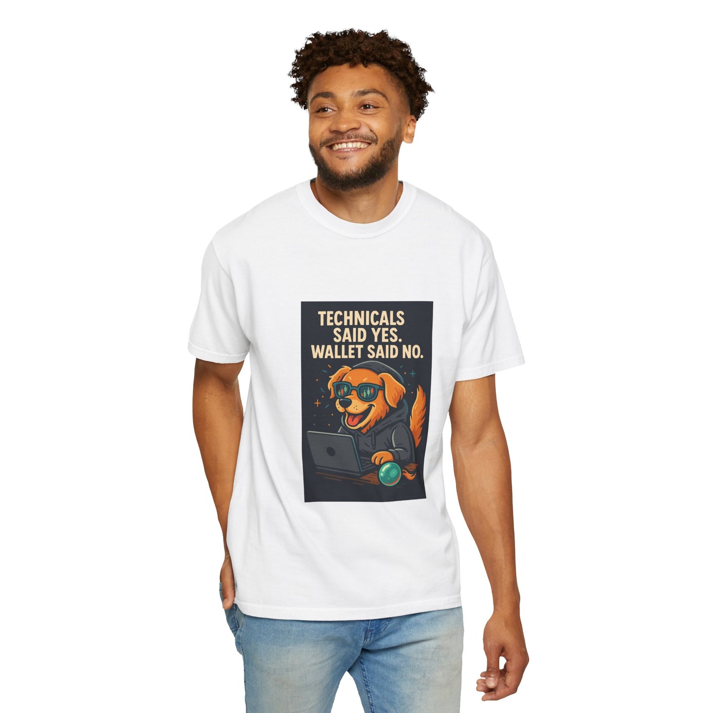 Funny Dog Graphic T-Shirt - "Technicals Said Yes, Wallet Said No" - Unisex Apparel