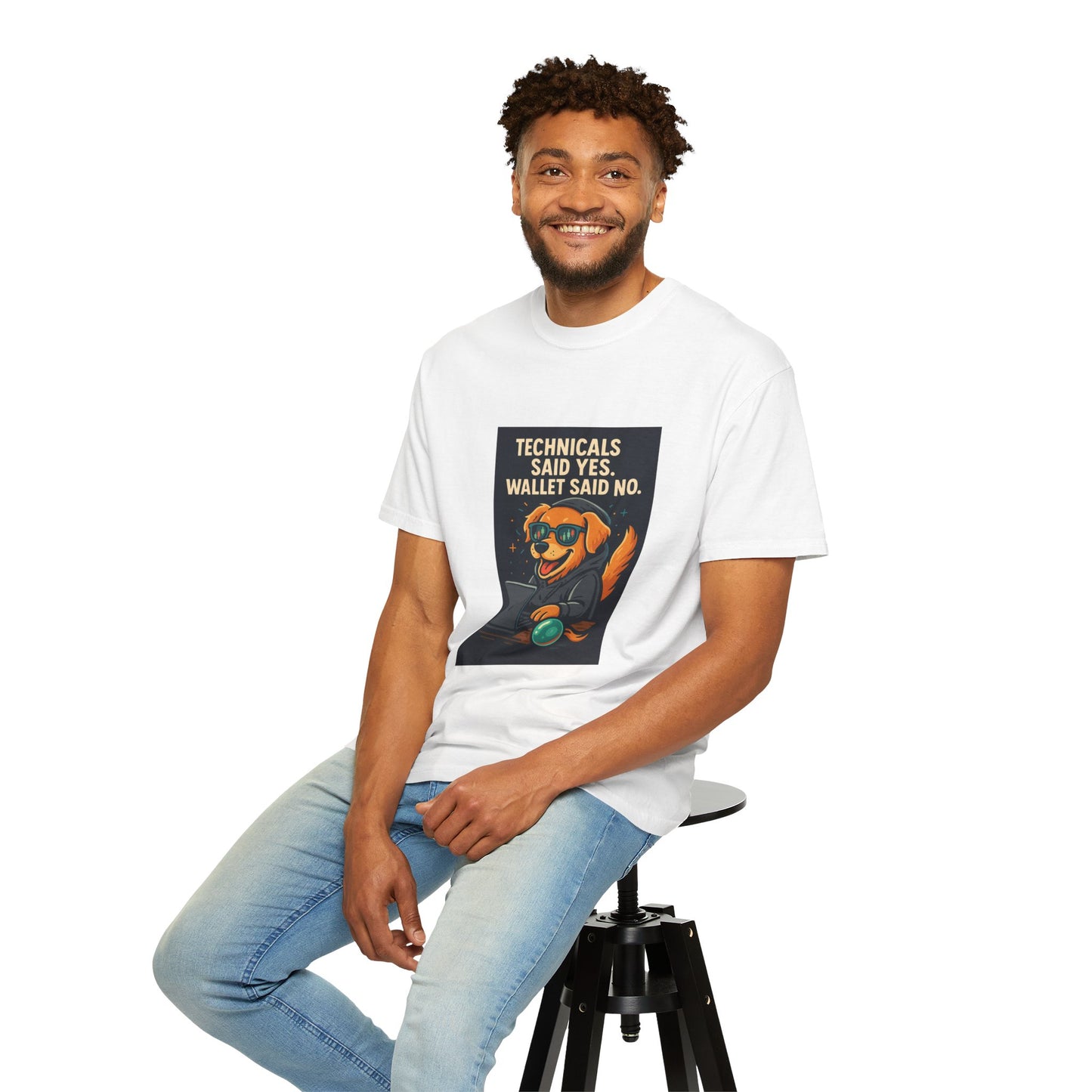 Funny Dog Graphic T-Shirt - "Technicals Said Yes, Wallet Said No" - Unisex Apparel