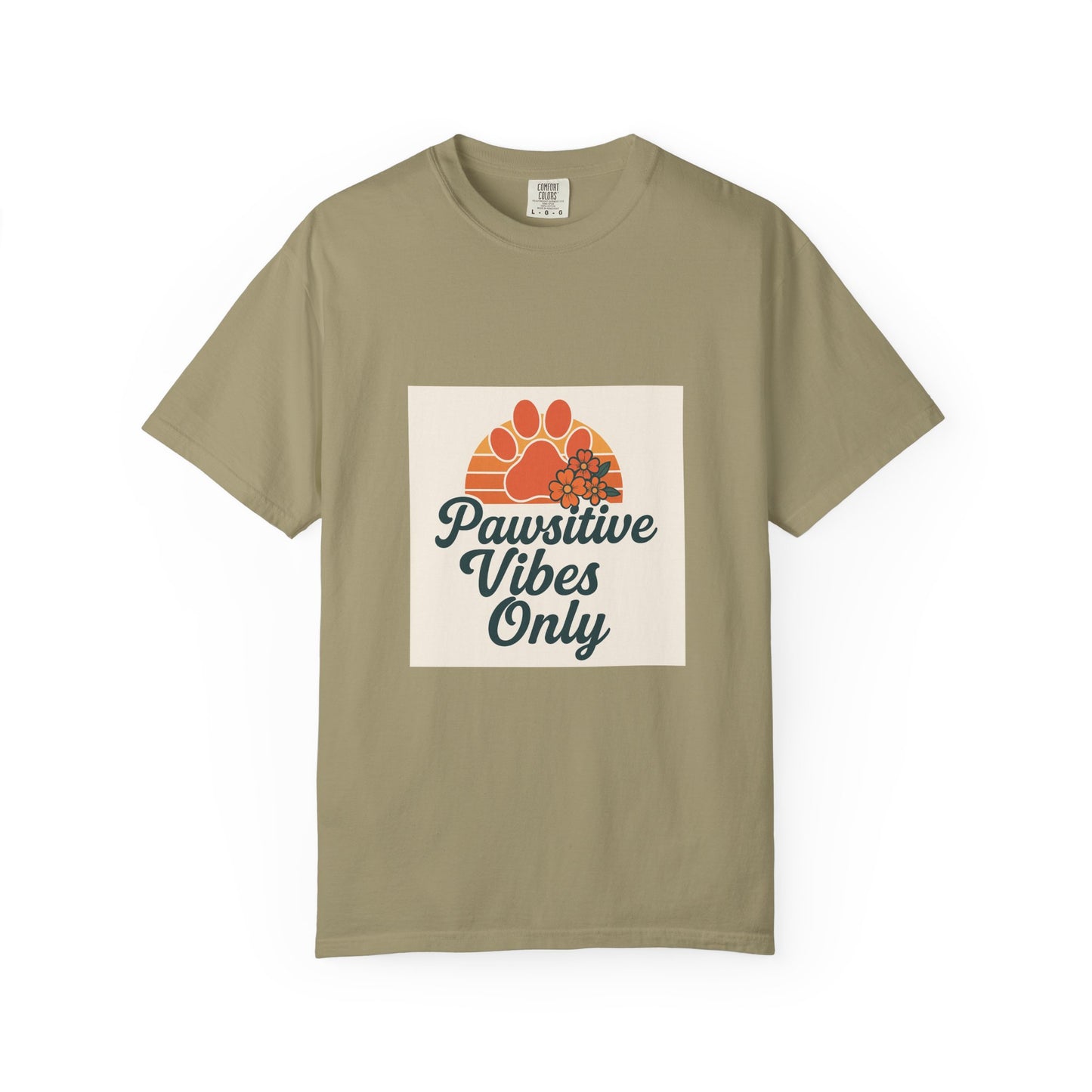 Pawsitive Vibes Only Unisex T-Shirt - Fun Pet Lover Tee