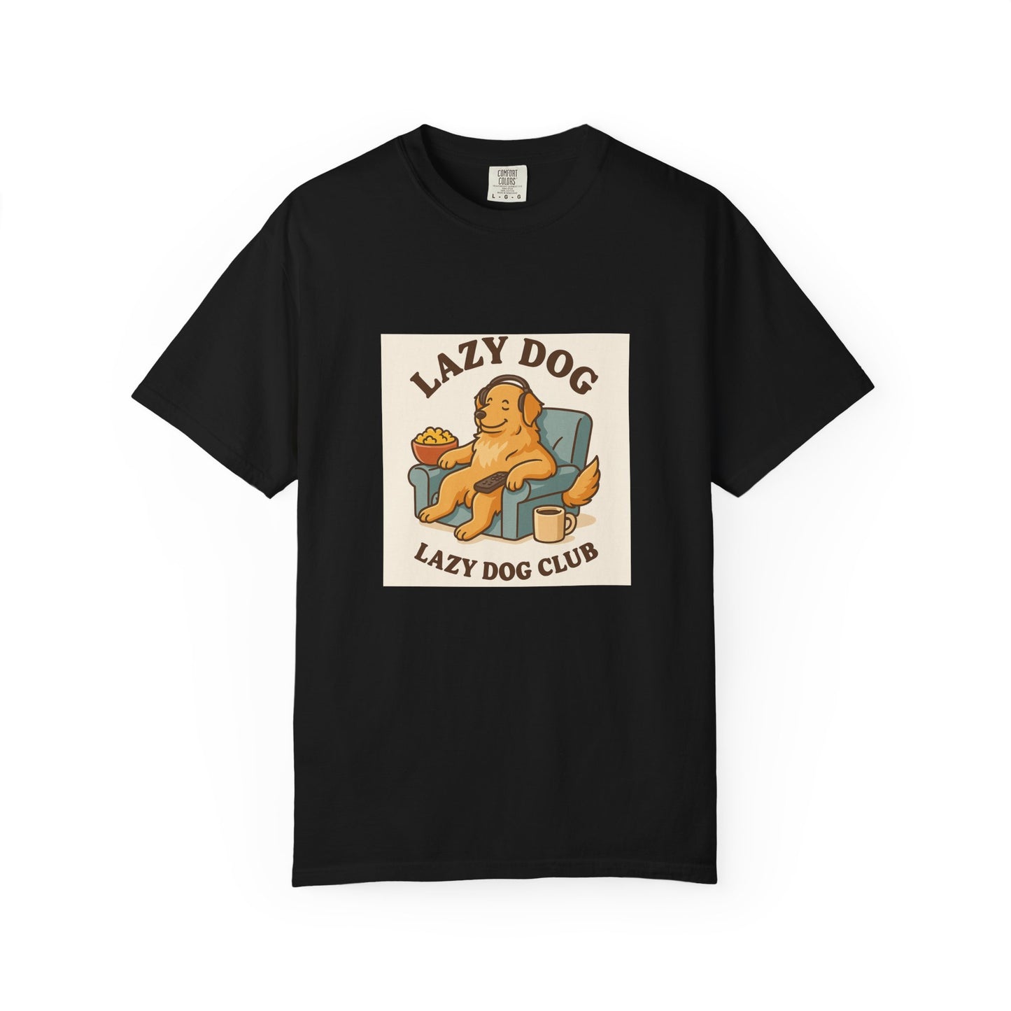Lazy Dog Club Unisex T-Shirt - Comfy Casual Wear for Pet Lovers, Funny Dog Shirt, Gift for Dog Owners, Relaxed Fit Tee