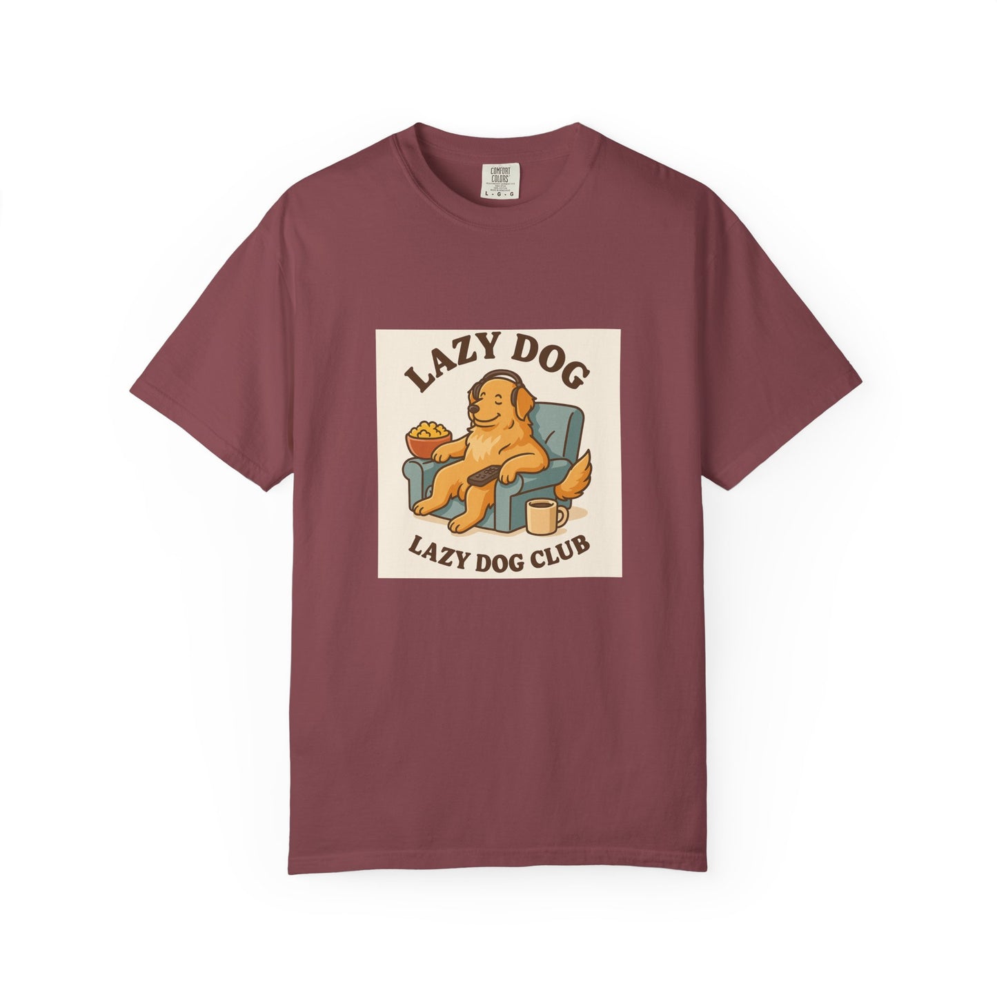 Lazy Dog Club Unisex T-Shirt - Comfy Casual Wear for Pet Lovers, Funny Dog Shirt, Gift for Dog Owners, Relaxed Fit Tee
