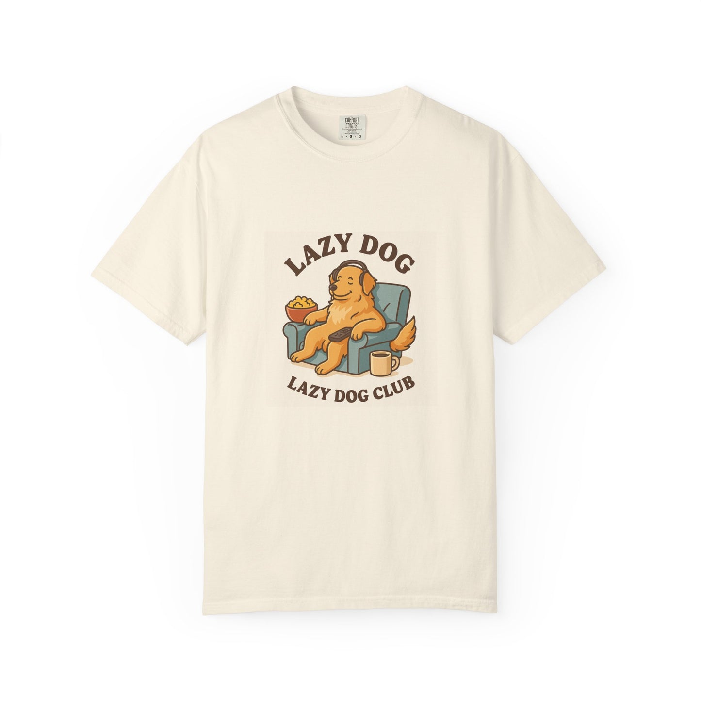 Lazy Dog Club Unisex T-Shirt - Comfy Casual Wear for Pet Lovers, Funny Dog Shirt, Gift for Dog Owners, Relaxed Fit Tee