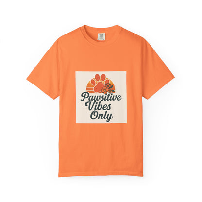 Pawsitive Vibes Only Unisex T-Shirt - Fun Pet Lover Tee