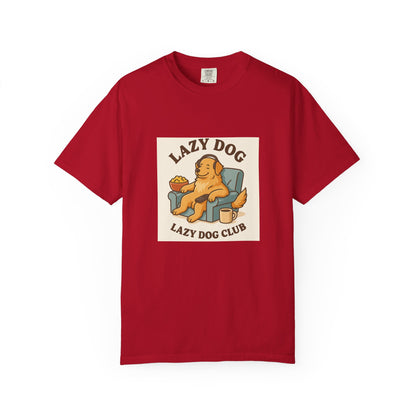 Lazy Dog Club Unisex T-Shirt - Comfy Casual Wear for Pet Lovers, Funny Dog Shirt, Gift for Dog Owners, Relaxed Fit Tee