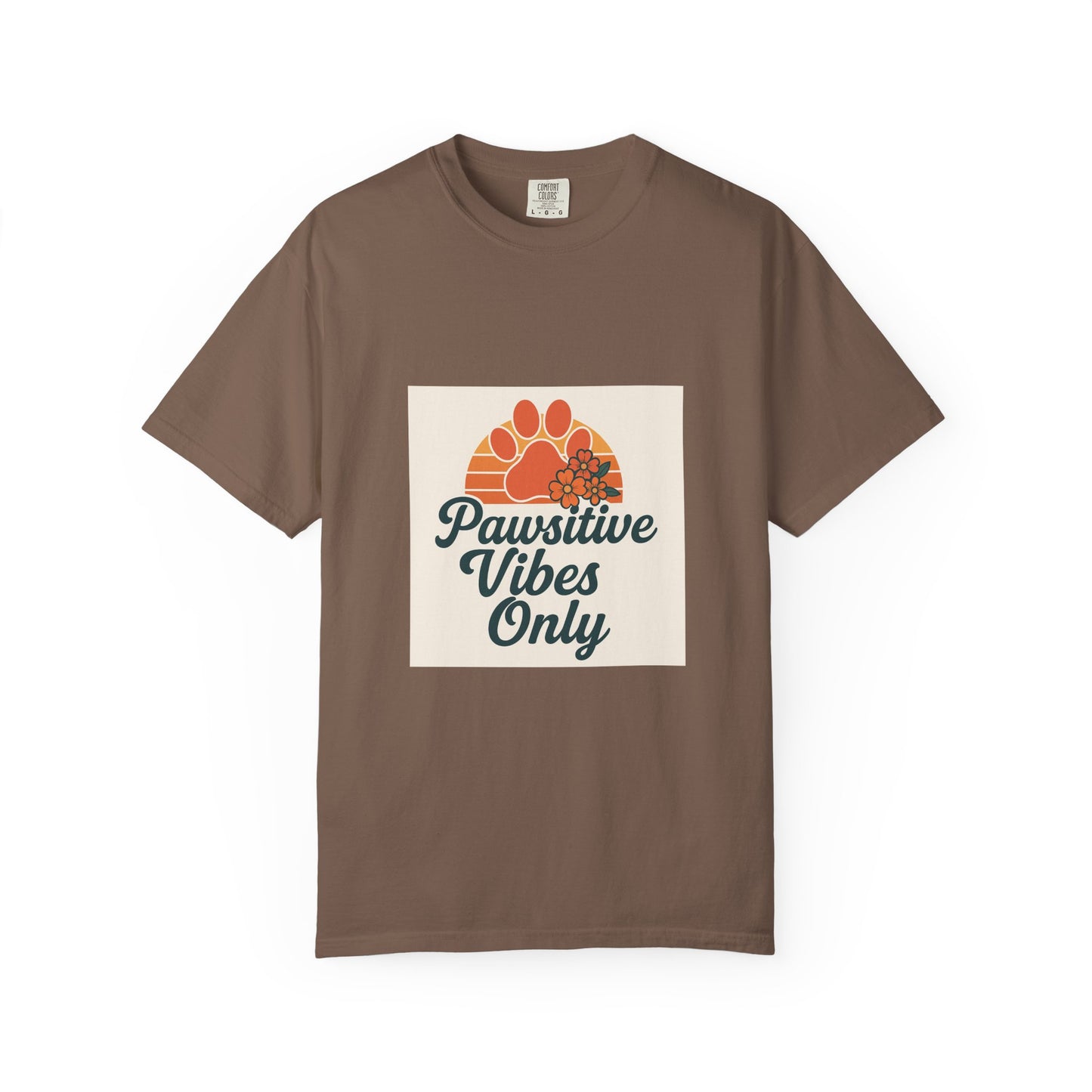 Pawsitive Vibes Only Unisex T-Shirt - Fun Pet Lover Tee
