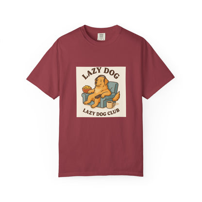 Lazy Dog Club Unisex T-Shirt - Comfy Casual Wear for Pet Lovers, Funny Dog Shirt, Gift for Dog Owners, Relaxed Fit Tee