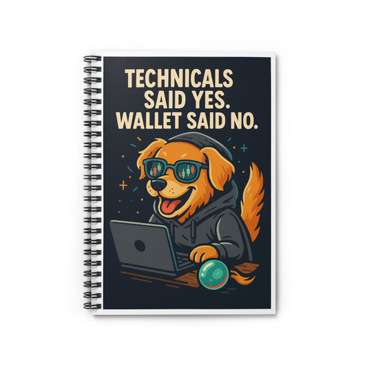 Dog-Themed Spiral Notebook for Tech Lovers, Cute Dog Journal, Gift for Pet Owners, Funny Dog Lover Stationery, Humor Notepad