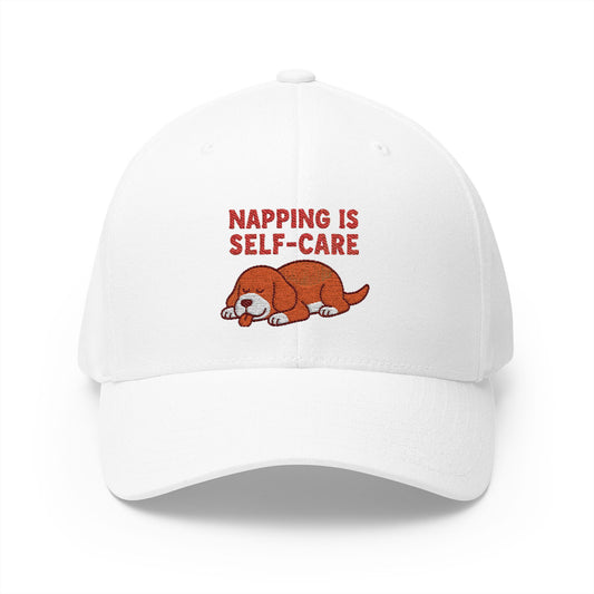 Napping is Self-Care Cap - Relaxed Structured Baseball Hat, Gift for Nappers, Self-Care Merch, Relaxation Cap, Bedtime Accessory