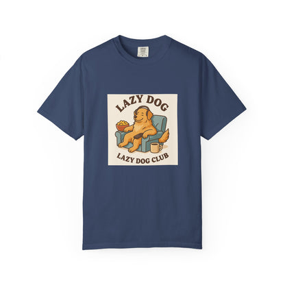 Lazy Dog Club Unisex T-Shirt - Comfy Casual Wear for Pet Lovers, Funny Dog Shirt, Gift for Dog Owners, Relaxed Fit Tee
