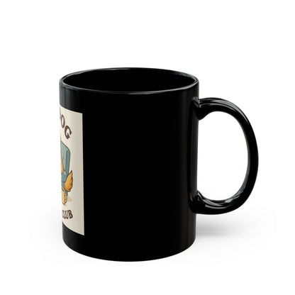 Lazy Dog Club Mug, Black Coffee Mug, Dog Lover Gift, Pet Owner Mug, Funny Dog Mug, Dog Mom Gift, Cozy Home Decor