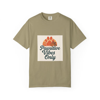 Pawsitive Vibes Only Unisex T-Shirt - Fun Pet Lover Tee