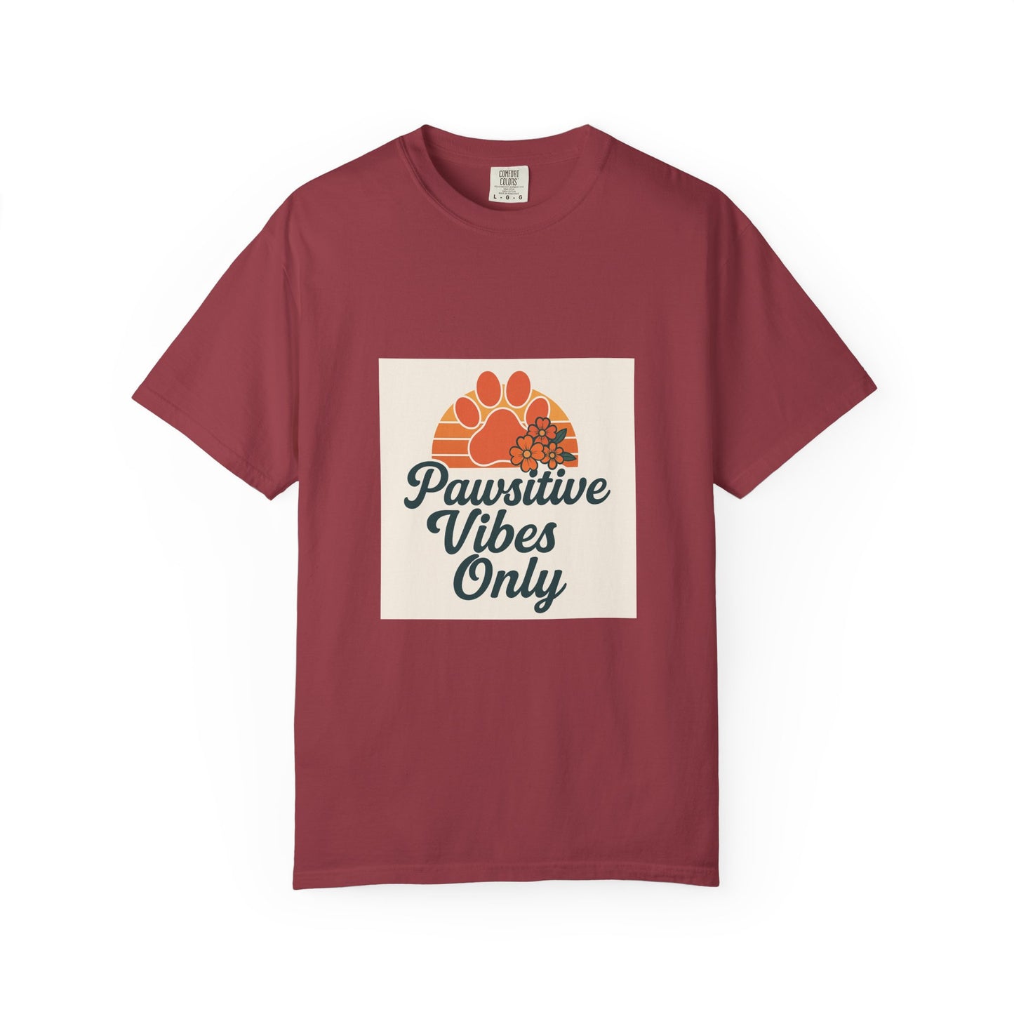 Pawsitive Vibes Only Unisex T-Shirt - Fun Pet Lover Tee